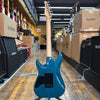 Tom Anderson Custom Drop Top Electric Guitar Deep Bora Bora Blue with Binding, Hard Case