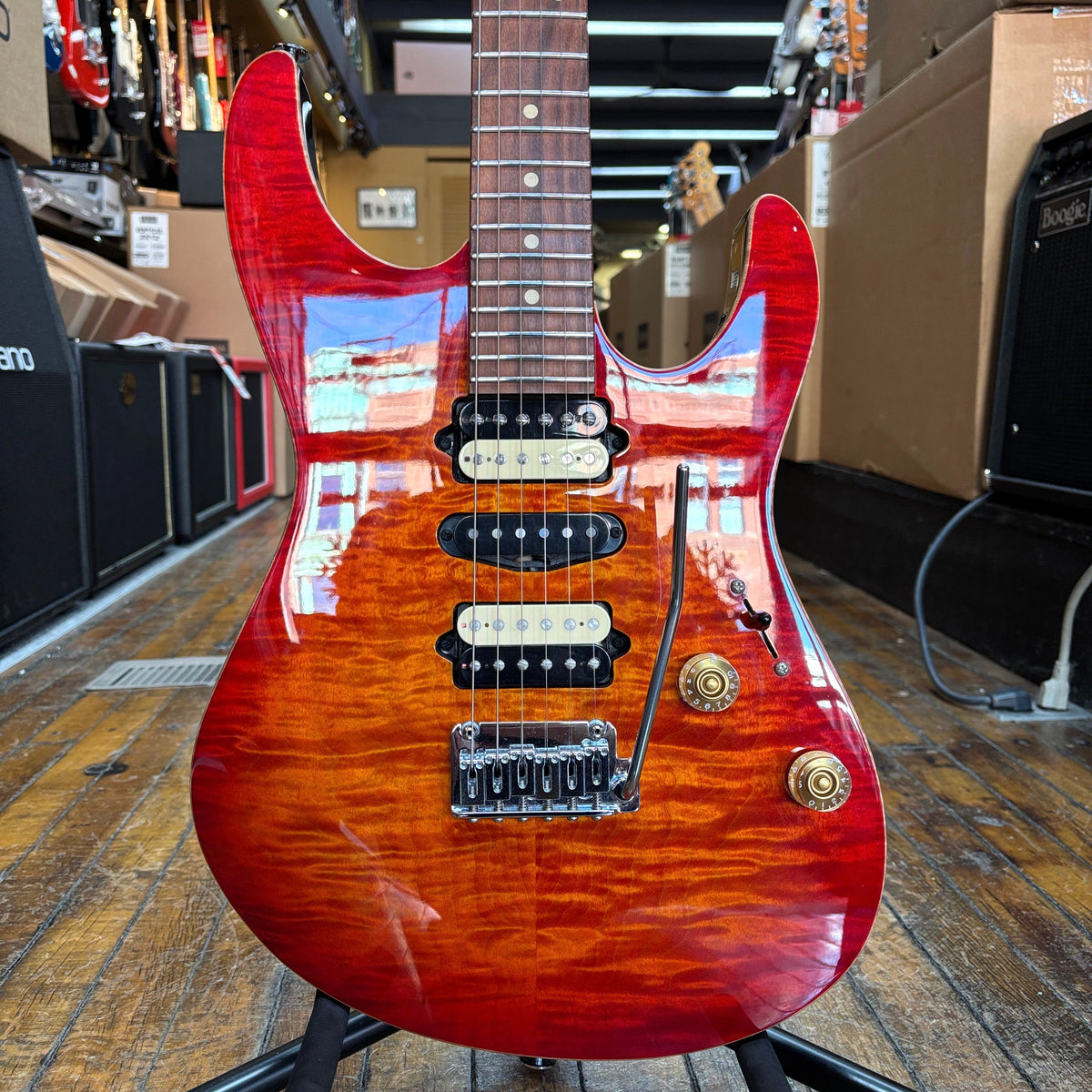 Suhr Modern Plus Electric Guitar 2018 Fireburst w/Softshell Case, Mate ...