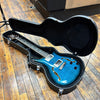 Paul Reed Smith SE Hollowbody II Piezo Electric Guitar Early 2020s Peacock Blue w/Hard Case