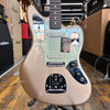 Fender American Professional Classic Jaguar Electric Guitar Faded Firemist Gold w/Padded Gig Bag