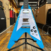 Epiphone Flying V '70s Electric Guitar Maui Blue w/Padded Gig Bag