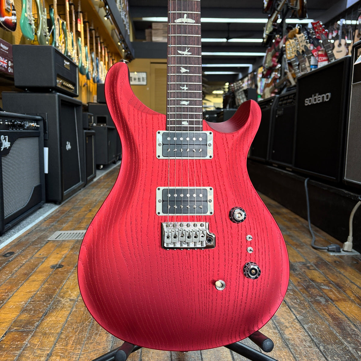 Paul Reed Smith Limited Edition CE 24-08 Swamp Ash Electric Guitar Red ...