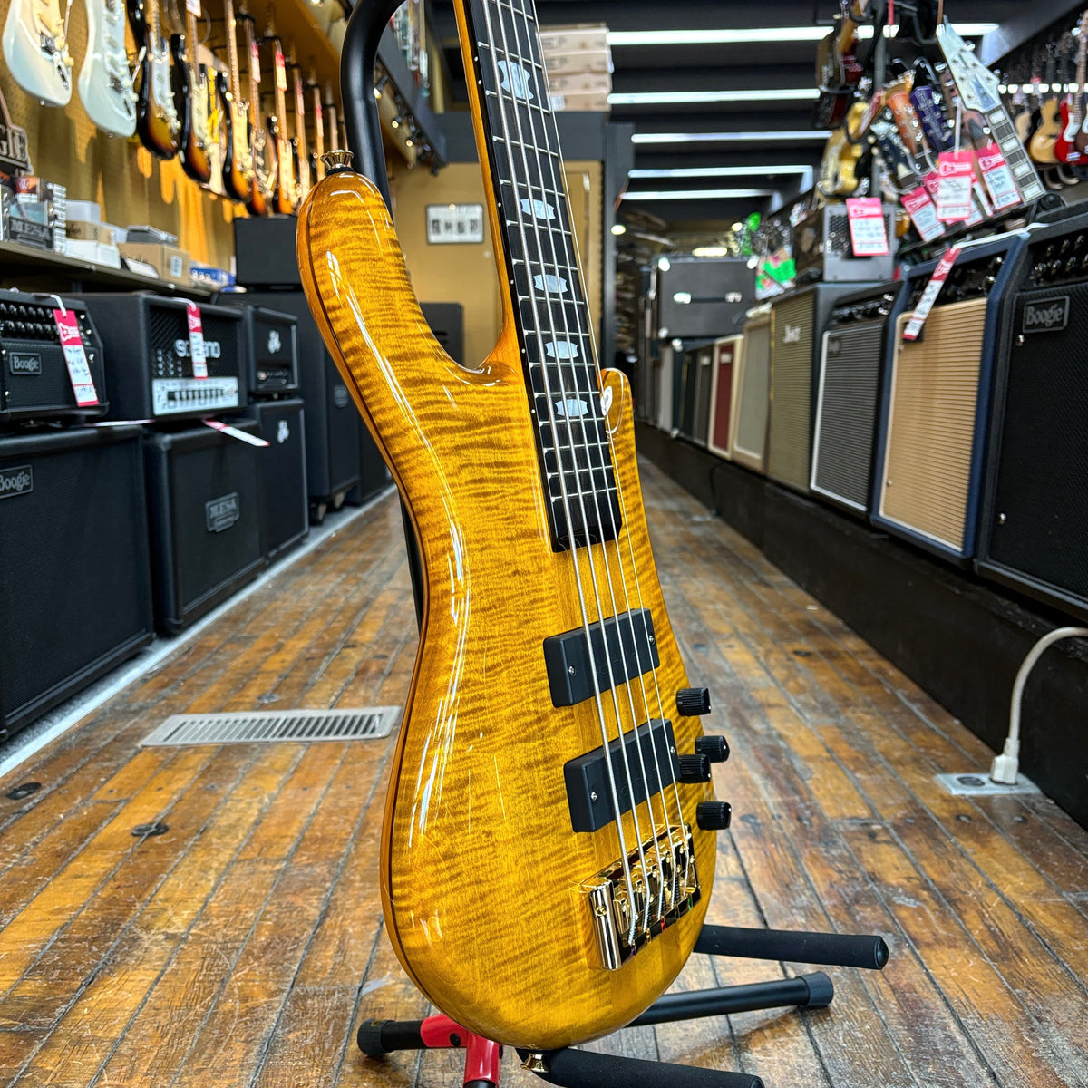 Spector Euro 5 LT 5-String Bass Guitar 2023 Tiger Eye Gloss w/Padded G ...