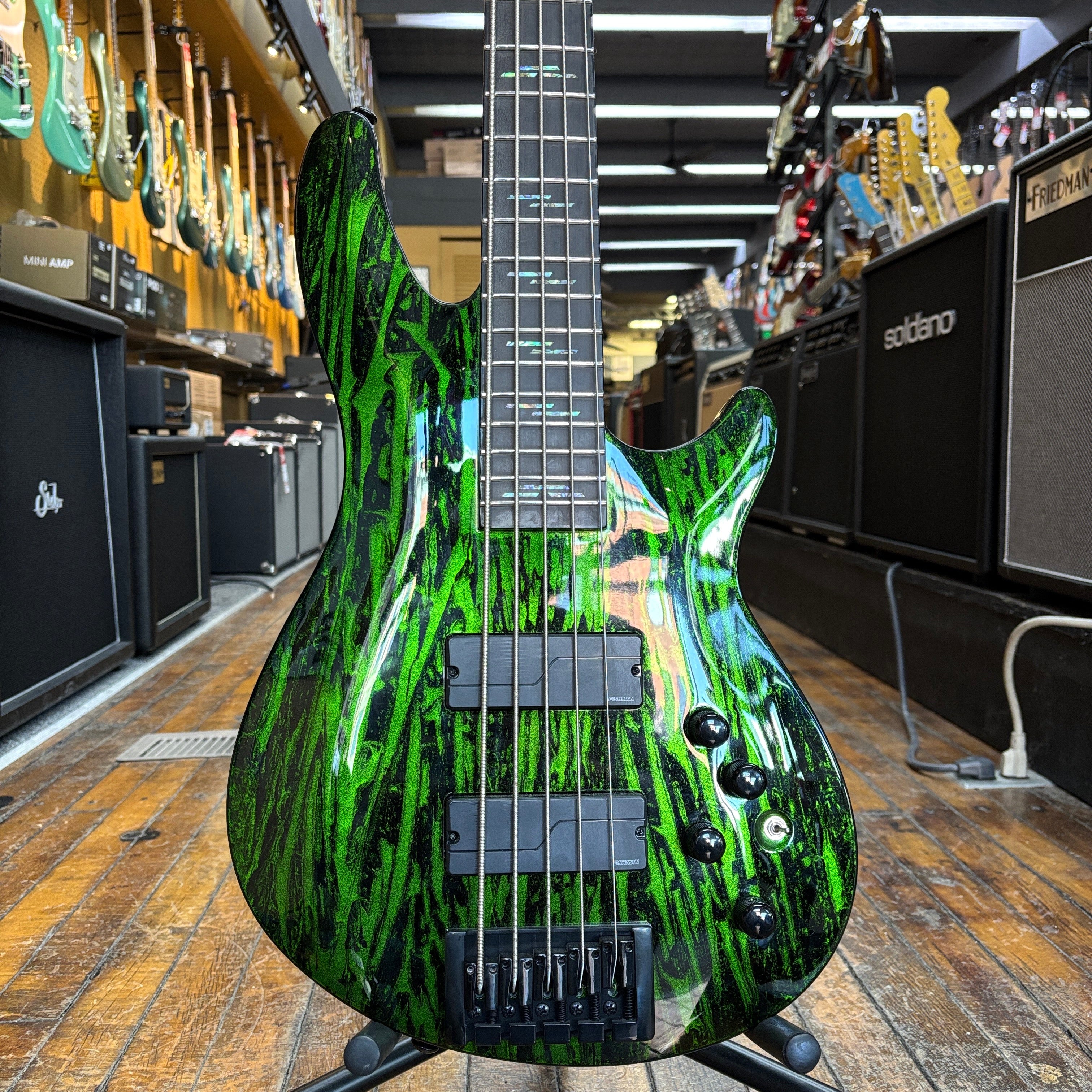Schecter Korea C-5 Silver Mountain 5-String Bass 2022 Toxic Venom