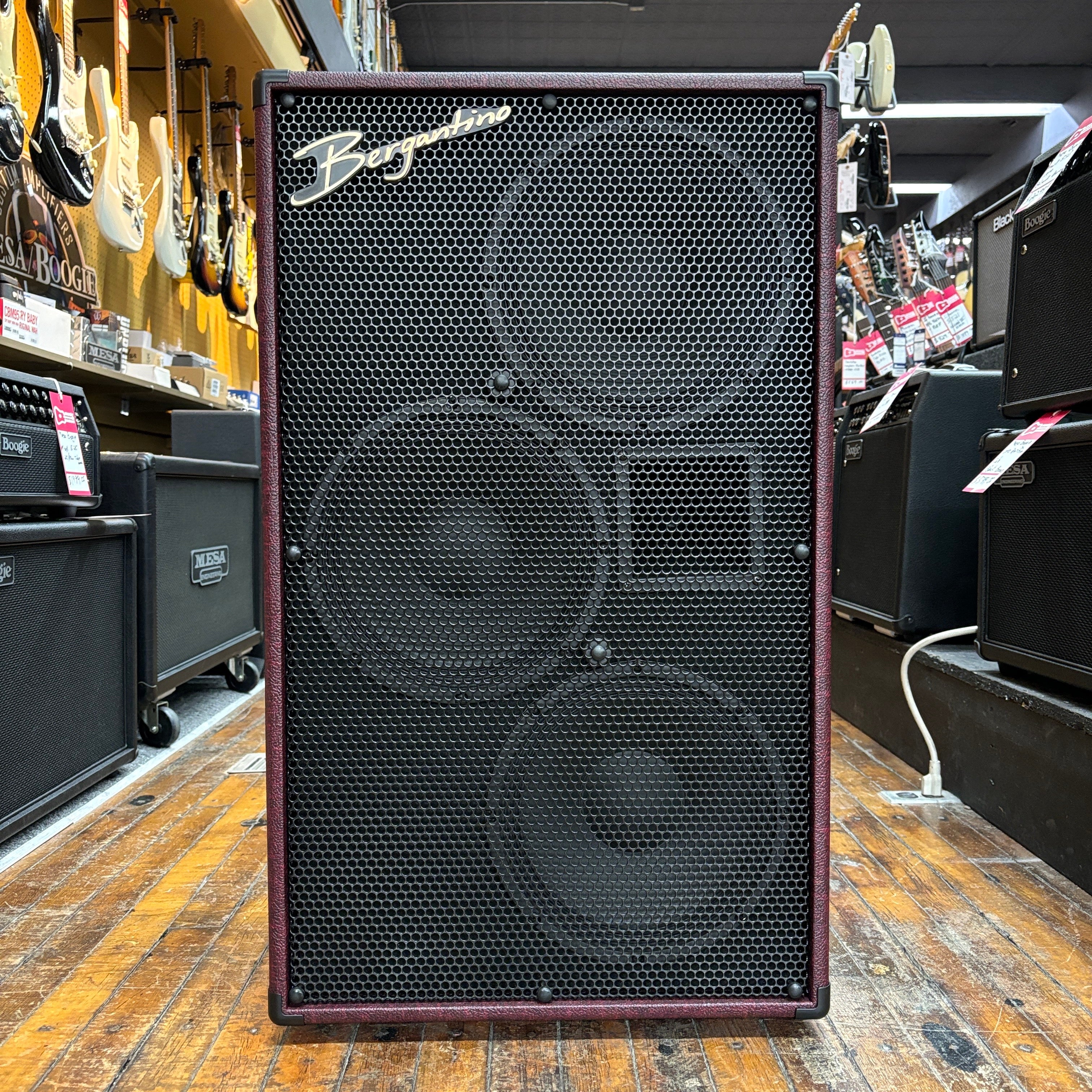 Bergantino HG410X Loudspeaker 4ohm 4x10 Cabinet Burgundy – Music