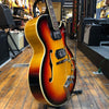 Conrad Japan 40170 Hollow Body Electric Guitar Early 1970s 3-Color Sunburst w/Humbucker Pickups