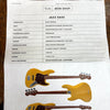 Fender Mod Shop Jazz Bass 2021 Butterscotch Blonde Roasted Pine w/Rosewood Neck, Hard Case