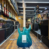 Tom Anderson Custom Drop Top Classic Electric Guitar Bora Bora Blue Surf w/Matching Headstock, Hard Case