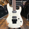 Charvel Pro Mod Relic Series San Dimas Style 1 HH FR PF Weathered White w/Padded Gig Bag