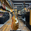 Gibson Les Paul Deluxe Electric Guitar 2015 Gold Top w/ThroBak '55-'56 P90 Pickups, Hard Case