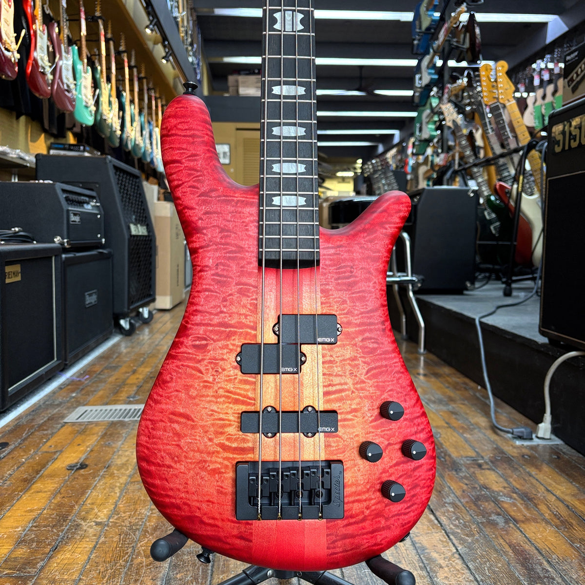 Spector Spector USA Custom Shop NS-2 4-String Bass Guitar Inferno Burst w/Hard ...