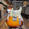 Fender Custom Shop Limited Edition CuNiFe Telecaster Custom Relic Electric Guitar 2022 Faded Aged Chocolate 3-Color Sunburst w/Hard Case, All Materials