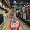 Paul Reed Smith SE Custom 24-08 Quilt Top Electric Guitar Charcoal Cherry Burst w/Padded Gig Bag