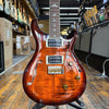 Paul Reed Smith SE Custom 24 Semi-Hollow Piezo Electric Guitar Orange Tiger Smokeburst w/Padded Gig Bag