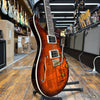 Paul Reed Smith SE Custom 24 Semi-Hollow Piezo Electric Guitar Orange Tiger Smokeburst w/Padded Gig Bag