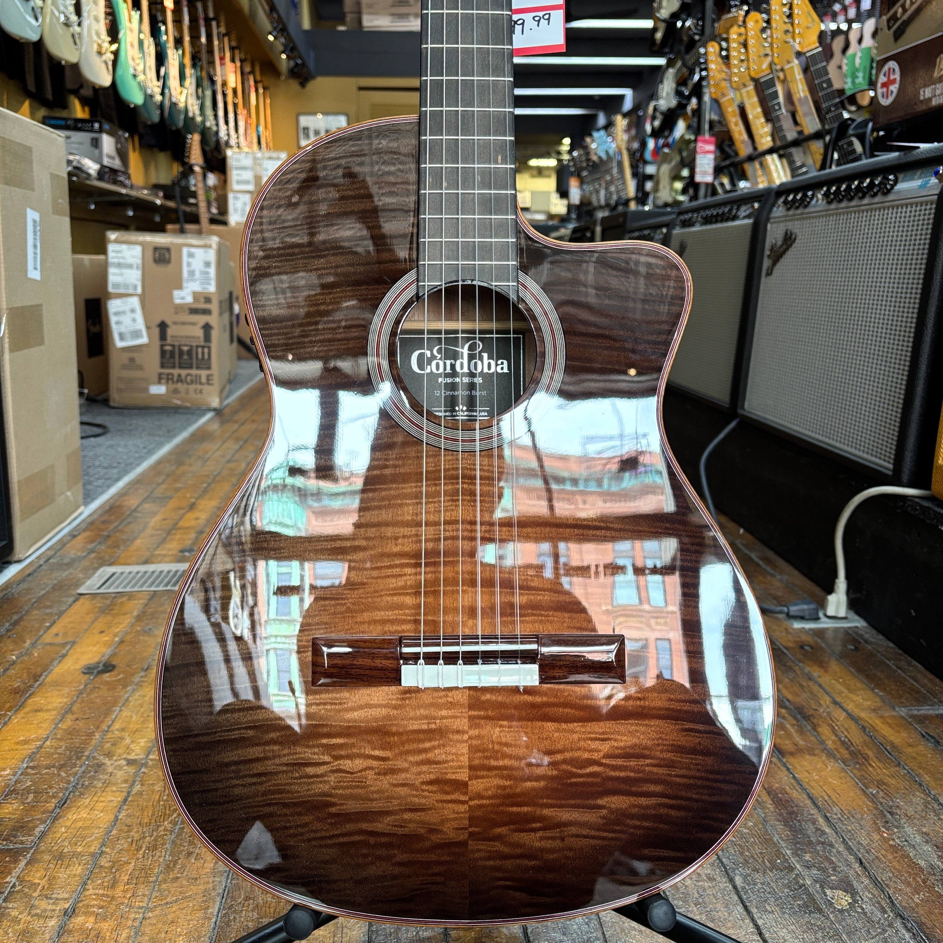その他 CUOREA Cordoba Fusion 12 Exotic Top Nylon-string Acoustic-electric Guitar