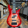 Spector Euro 5 CST 5-String Electric Bass Guitar Natural Red Burst Gloss w/Padded Gig Bag