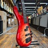 Spector Euro 5 CST 5-String Electric Bass Guitar Natural Red Burst Gloss w/Padded Gig Bag