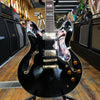 Epiphone Korea Sheraton II Semi-Hollow Electric Guitar 2008 Ebony w/TKL Fitted Hard Case