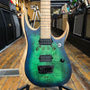 Ibanez Iron Label RGDIX6MPB Electric Guitar 2016 Surreal Blue Burst w/Gator Hard Case