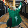 Guild USA Pilot Pro 4 Bass Guitar 1994 Transparent Green Flame Maple w/Original Hard Case