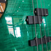 Guild USA Pilot Pro 4 Bass Guitar 1994 Transparent Green Flame Maple w/Original Hard Case