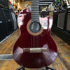 Gibson Chet Atkins CE Nylon String Solid Body Acoustic-Electric 1999 Wine Red w/Hard Case