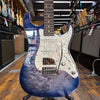 Tom Anderson Custom Drop Top Classic Electric Guitar Abalone to Deep Ocean Blue Burst with Binding w/Hard Case