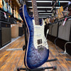 Tom Anderson Custom Drop Top Classic Electric Guitar Abalone to Deep Ocean Blue Burst with Binding w/Hard Case