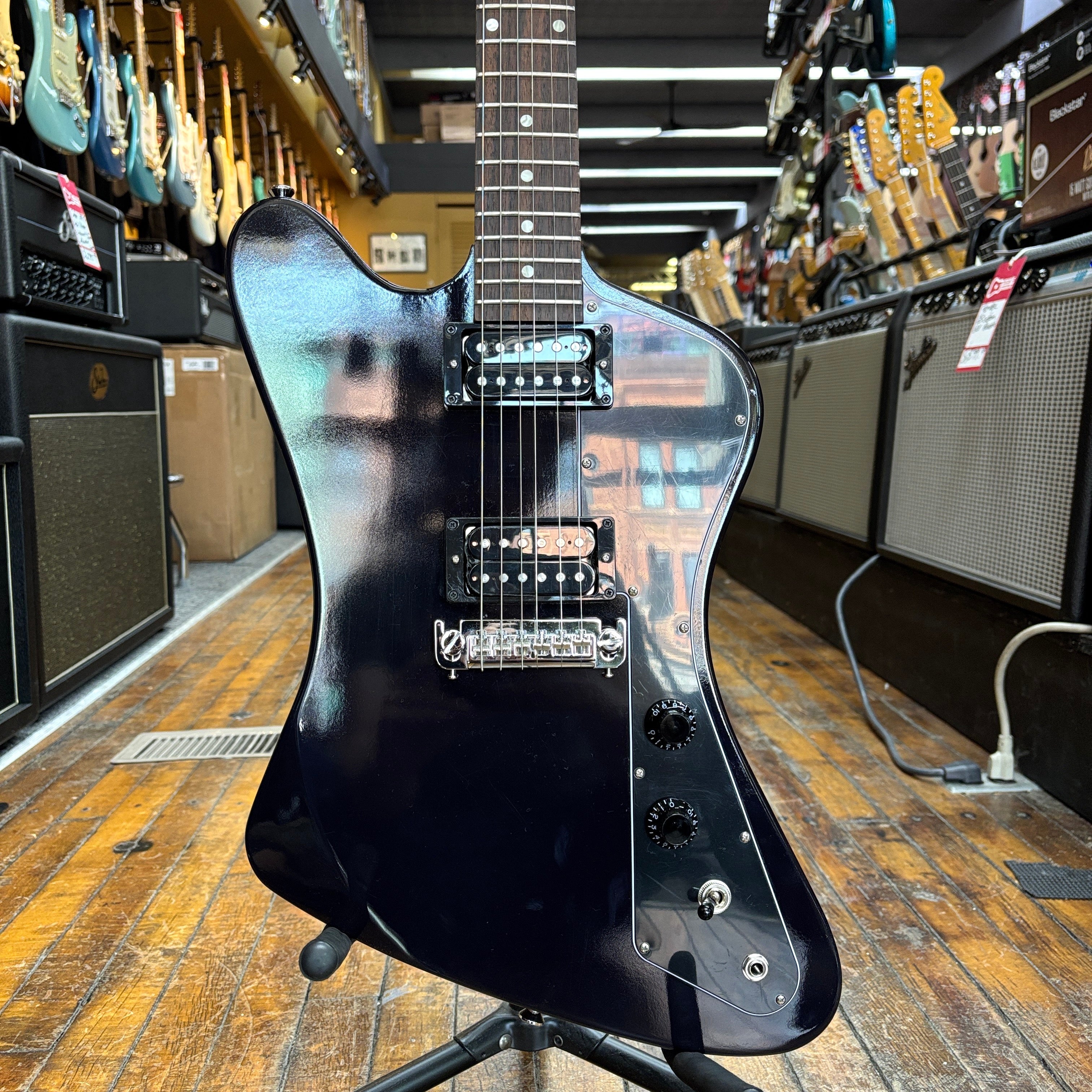 Gibson S Series Firebird Zero Electric Guitar 2017 Ebony (Black) w