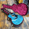 Taylor 214ce DLX LTD Lutz Spruce/Big Leaf Maple Grand Auditorium Acoustic-Electric Guitar 2023 Transparent Blue w/Hard Case