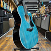 Taylor 214ce DLX LTD Lutz Spruce/Big Leaf Maple Grand Auditorium Acoustic-Electric Guitar 2023 Transparent Blue w/Hard Case