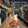 Gretsch Electromatic LTD Flame Okoume Broadkaster Semi-Hollow Electric Guitar with Bigsby Roundup Orange Stain