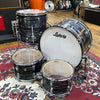 Ludwig USA Classic Maple 3-Piece Fab Shell Pack with 22" Bass Drum 2013 Vintage Black Oyster Pearl w/Extra 12" Rack Tom