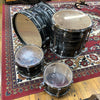 Ludwig USA Classic Maple 3-Piece Fab Shell Pack with 22" Bass Drum 2013 Vintage Black Oyster Pearl w/Extra 12" Rack Tom
