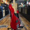 Squier Deluxe Dimension Bass V 5-String Electric Bass 2015 Crimson Red Transparent w/Tweed Case
