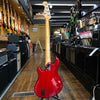 Squier Deluxe Dimension Bass V 5-String Electric Bass 2015 Crimson Red Transparent w/Tweed Case