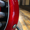 Squier Deluxe Dimension Bass V 5-String Electric Bass 2015 Crimson Red Transparent w/Tweed Case