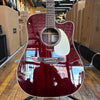 Takamine Japan JJ325SRC John Jorgenson Acoustic-electric Guitar Gloss Red w/Hard Case