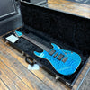 Tom Anderson Drop Top HSH Electric Guitar Bora Bora Blue Quilted w/Matching Headstock, Hard Case