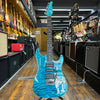 Tom Anderson Drop Top HSH Electric Guitar Bora Bora Blue Quilted w/Matching Headstock, Hard Case