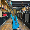 Tom Anderson Drop Top HSH Electric Guitar Bora Bora Blue Quilted w/Matching Headstock, Hard Case