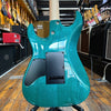 Tom Anderson Drop Top HSH Electric Guitar Bora Bora Blue Quilted w/Matching Headstock, Hard Case