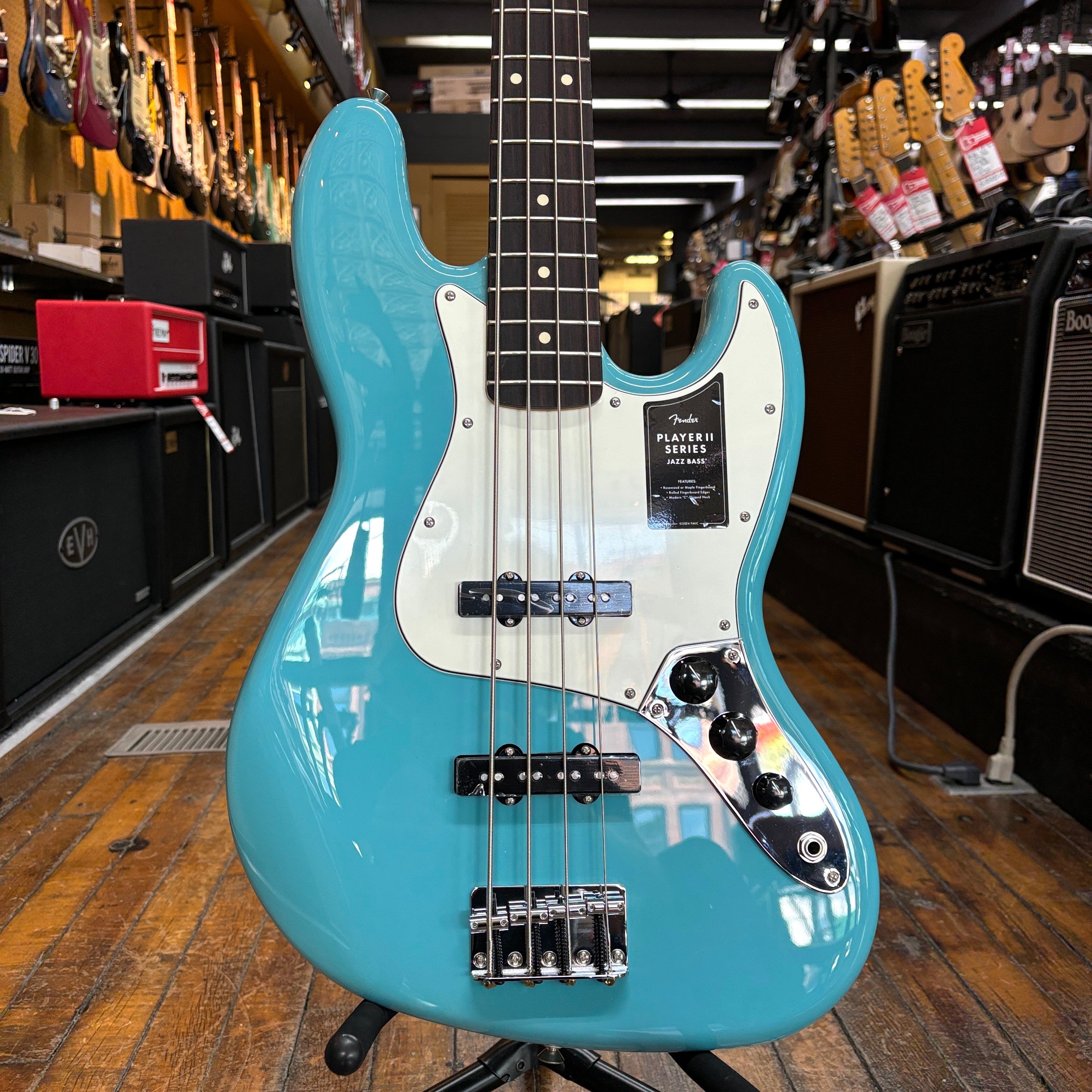 Fender Player II Jazz Bass Aquatone Blue w/Rosewood
