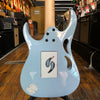 Ibanez Japan Steve Vai Signature PIA3761C Electric Guitar Blue Powder w/Matching Headstock, Hard Case