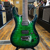 Ibanez Japan Prestige S6521Q Electric Guitar Surreal Blue Burst w/Matching Headstock, Hard Case