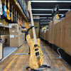 Lakland USA Custom 65-S HSS Electric Guitar Early 2020s Buckeye Burl Natural w/Fralin Pickups, Tweed Case