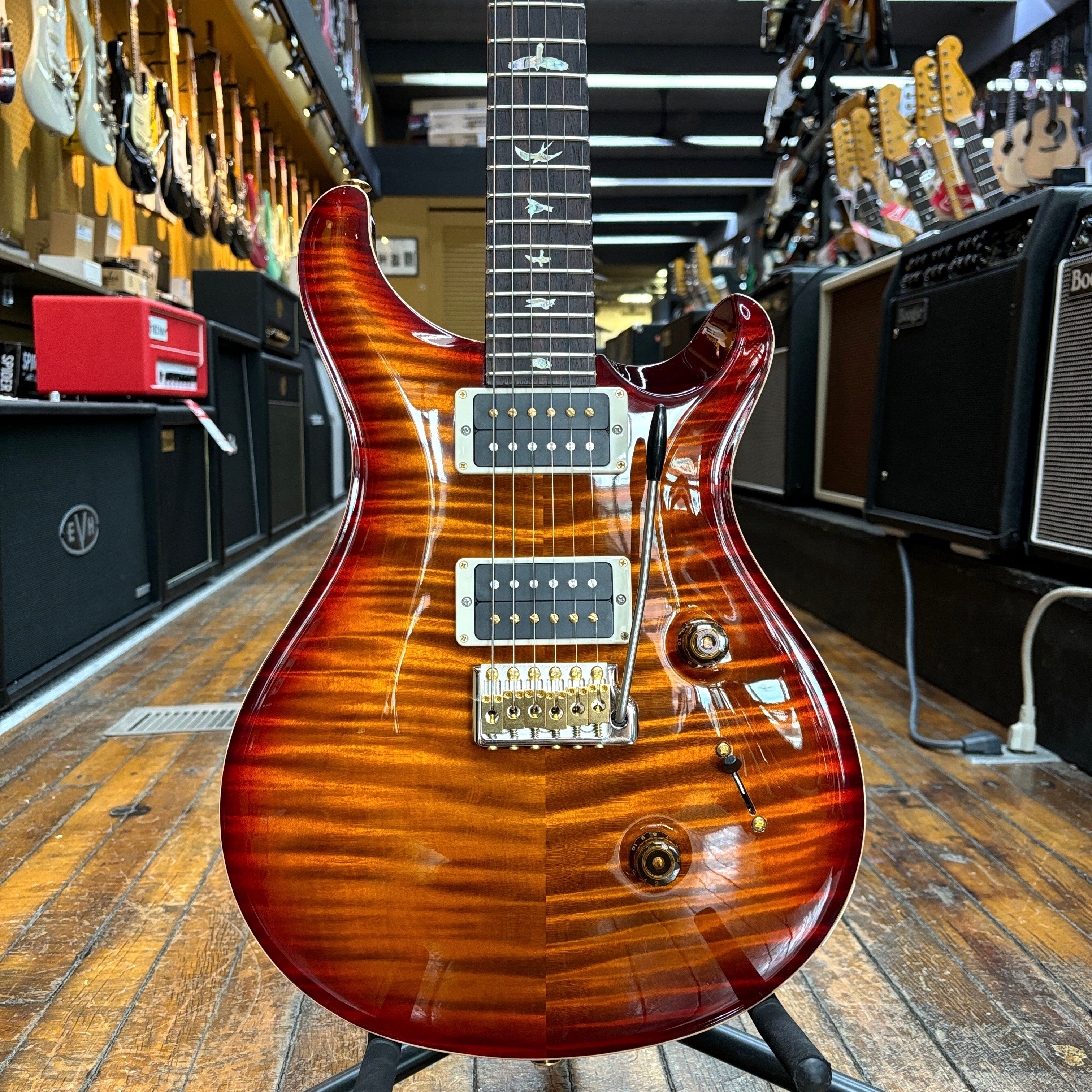 Paul Reed Smith Custom 24 Electric Guitar Dark Cherry Burst w/10