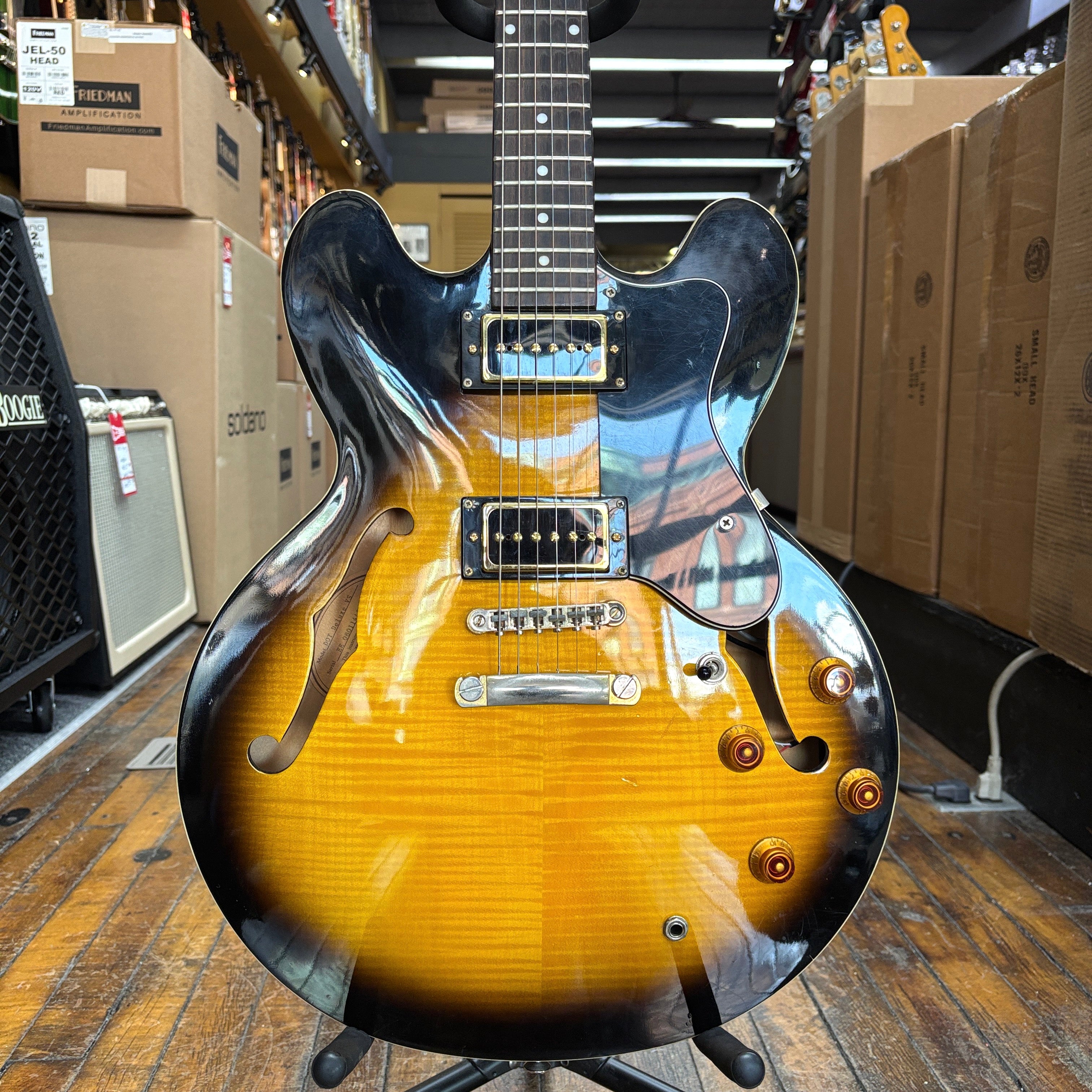 ギター Epiphone Dot Epiphone Dot Deluxe Semi-Hollow Electric Guitar - Aquamarine