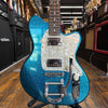 Ibanez Japan TC825 Talman Standard Electric Guitar 1996 Flaked Blue w/Hard Case